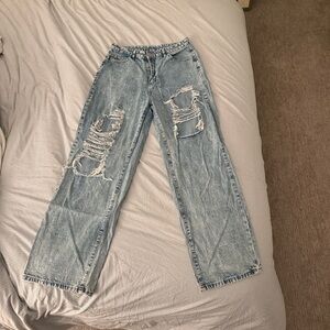 SHEIN Light Wash Denim Jeans